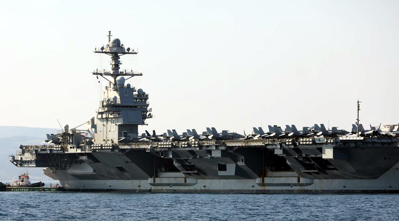 Američki nosač zrakoplova Gerald R. Ford uplovio u Split