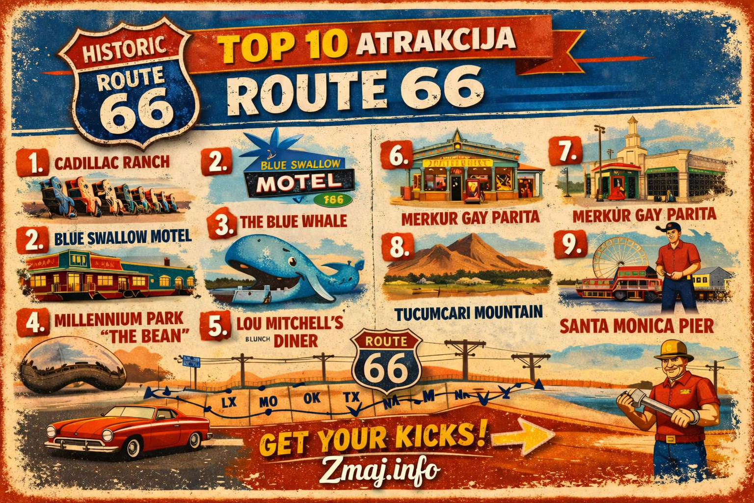 Ruta 66 kulturni spomenik i ikona američke povijesti slavi 100. rođendan