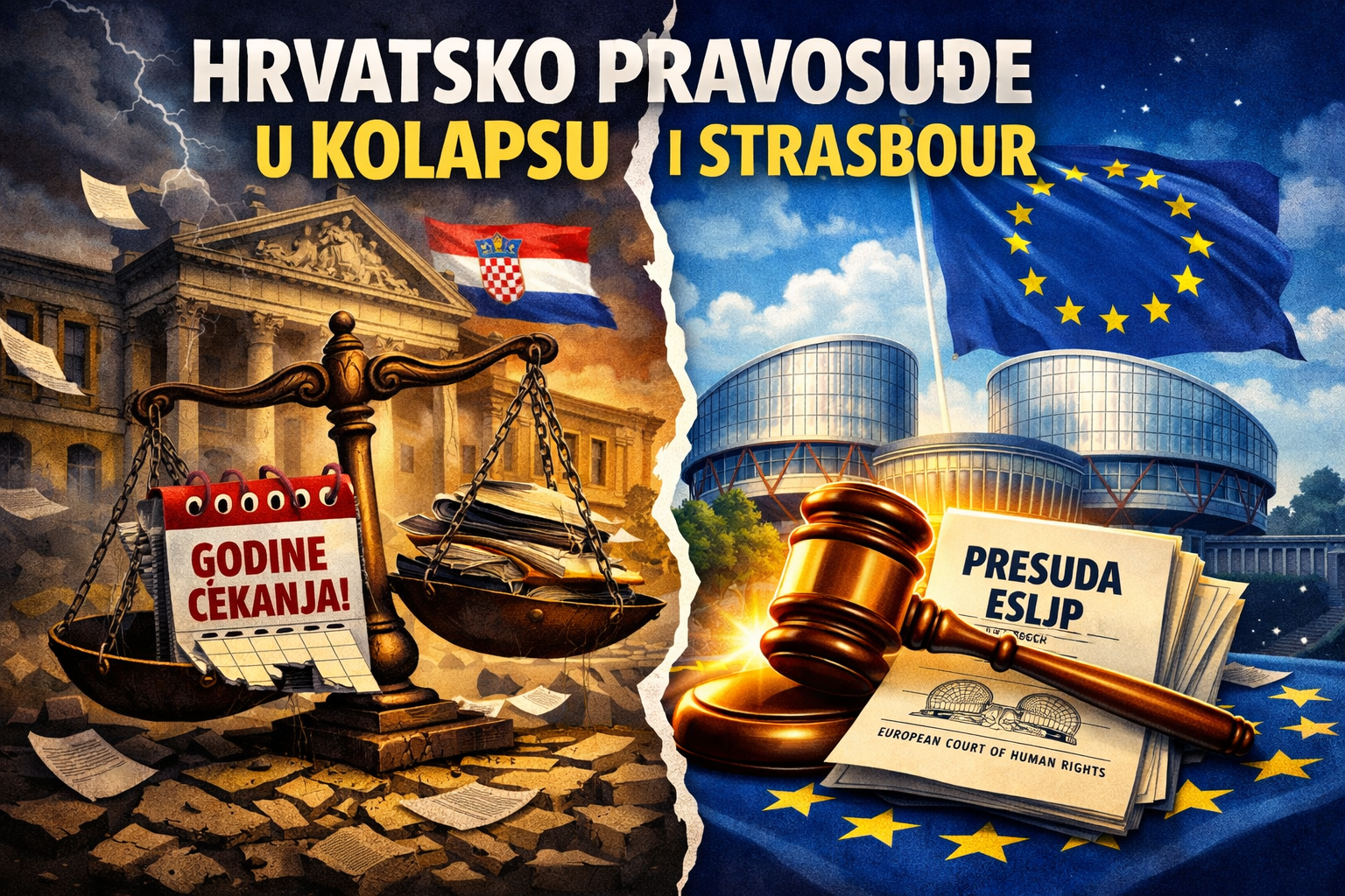 HRVATSKO PRAVOSUĐE: Presuda iz Strasbourga kao ogledalo sustava koji parniči do iscrpljenja