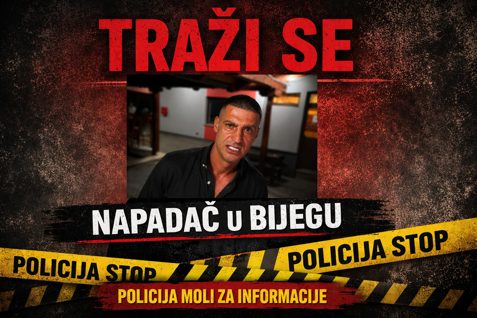 Teško ranjene dvije osobe, napadač bijegu