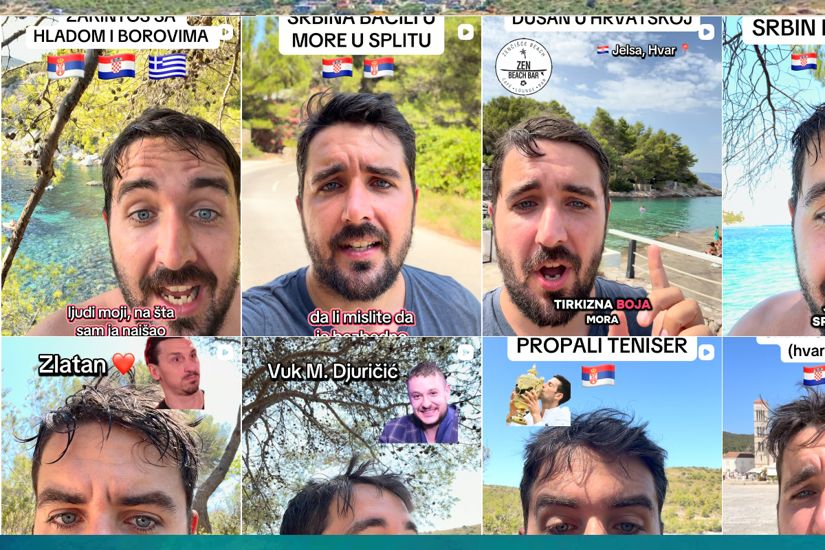 Influencer Dušan svake godine ljetuje u Hrvatskoj i ima poruku za ministra Dačića i ostale članove Vlade Srbije